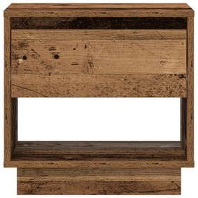 Éjjeli asztal 2 db Régi fa 45x34x45 cm Mérnökelt fa