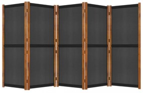 fekete 5 paneles térelválasztó 350x180 cm