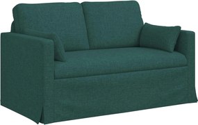 vidaXL Kanapé Sötétzöld 139 x 78 x 80 cm szövet