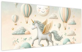 Kép - Boldog egyszarvú (120x50 cm)