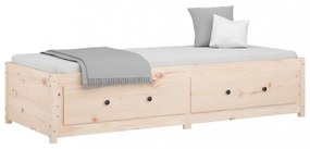 Small Single tömör fenyőfa nappali ágy 75x190 cm