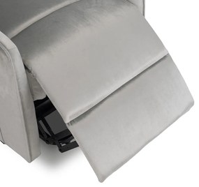 Elektromosan Vezérelhető TV és Relaxfotel Szürke Színben. Felállást Segítő Funkcióval. COLTON