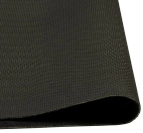 fekete mosható csészemintás bársony konyhaszőnyeg 45x150 cm
