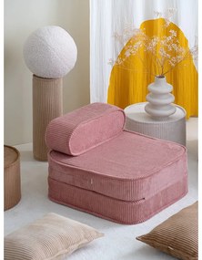 Rózsaszín kordbársony gyerek fotel Flip – Wigiwama