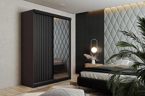 Malani 138 Tolóajtós Szekrény 138cm, Grafit