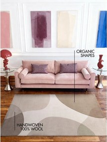 Bézs kézi szövésű gyapjú szőnyeg 200x300 cm Hackney Clarissa – Ted Baker