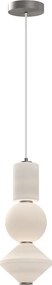 ELSTEAD ALM-BIJOU-P3-PN BIJOU Glamour Függesztett Lámpa Nikkel, Opál LED IP20