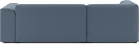 Kék sarokkanapé (bal oldali-heverő résszel) Merid – Ropez