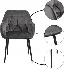 Brooke kárpitozott étkező konyhai Szék karfával