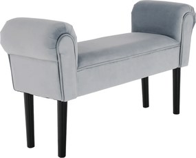 Lóca, Velvet szövet, világosszürke /fekete, BURDA