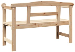 Kültéri Pad 119x76x44 cm Tömör Fenyő