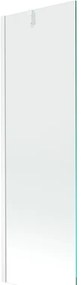 Mexen Next, kádparaván 1 szárny 60 x 150 cm, fix szárny, 6 mm átlátszó üveg, fehér profil, 895-060-000-00-00-20