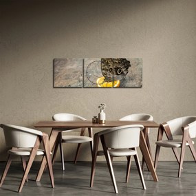 Pillangó képe (órával) (90x30 cm)