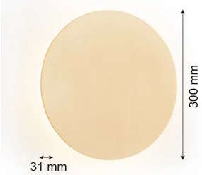 Argon 8352 - LED Fali lámpa OREGON PLUS LED/6W/230V 3000K 30 cm arany