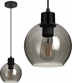 Mennyezeti Lámpa Függő Led Üveg Gömb Loft Modern E27 csillár