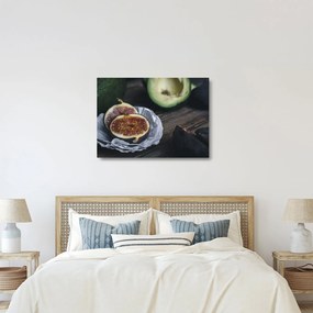 Füge és avokádó képe (üvegen) (70x50 cm)