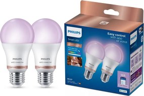 SZETT 2x LED RGB dimmelhető izzó Philips SMART A60 E27/12,5W/230V 2200-6500K