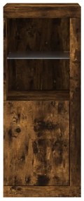 füstös tölgy színű tálalószekrény LED-ekkel 41 x 37 x 100 cm