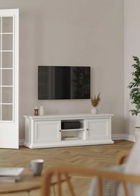 TV-asztal, fehér, PARIS 77810