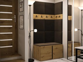 Előszoba Tovenaz I (artisan tölgy + fekete + barna) . 1104767