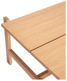 Natúr színű dohányzóasztal tölgyfa dekoros asztallappal 80x80 cm Dash – Hübsch