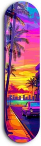 Miami üvegkép, 20×80 cm