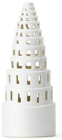 Lighthouse fehér karácsonyi kerámia gyertyatartó, ø 9 cm - Kähler Design