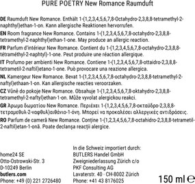 PURE POETRY szobaillatosító NEW ROMANCE 150 ml