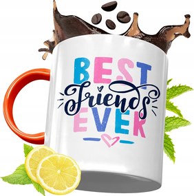 Narancssárga Bögre Barátnő Barátnőjének, fényképes nyomattal