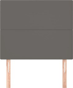 szürke műbőr fejtámla 80x5x118/128 cm