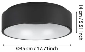 Eglo 390049 - LED Dimmelhető mennyezeti lámpa MARGHERA LED/25,5W/230V 3000K
