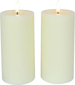 Led Gyertya Készlet lángmentes távirányító időzítő realisztikus láng 2 gyertya