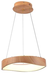 LED Csillár zsinóron LED/18W/230V 3000K ø 40 cm barna