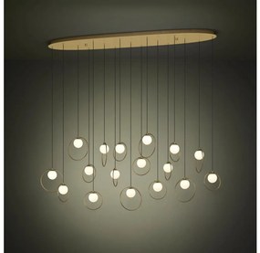 Eglo 390348 - LED Dimmelhető csillár zsinóron PORTOCOLOM 17xLED/3W/230V arany