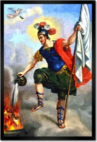 Poszterek keretben 40x60 Tűzoltók védőszentje Florian