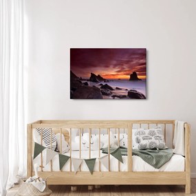 Naplemente a tengerparton képe (90x60 cm)