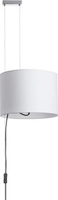 RENDL BROADWAY závěsná posuvná bílá chrom 230V LED E27 15W