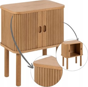 Éjjeliszekrény Redőnyajtó éjjeli asztal lábakon boho hálószoba polc