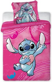 Disney Lilo és Stitch, A csillagkutya Heartbeat gyerek, ovis ágyneműhuzat 100×135 cm, 40×60 cm