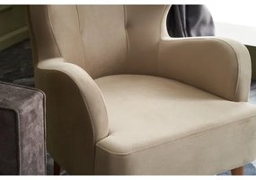 NEKO krémszínű füles fotel