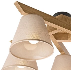 Fali lámpa ANTONIO 5xE14/40W/230V tölgy