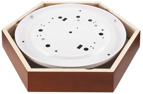 Mennyezeti lámpa HEX 2xE27/60W/230V á. 43 cm fenyő barna