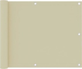 vidaXL krémszínű oxford-szövet erkélynapellenző 75 x 500 cm