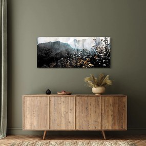Kép - Vadvirágok illusztrációja (120x50 cm)