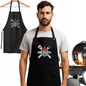 Személyre Szabott Konyhai Kötény "grillmester" Felirattal