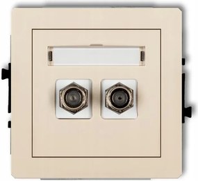 Dupla fali antenna aljzat Karlik Deco bézs 1DGF-2 Qqq