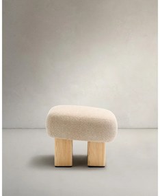 Bézs zsenília lábtartó Nema – Kave Home