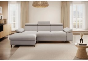 Sarokkanapé Miles (B) (bézs szürke + fekete). 1099673