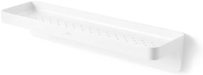 Fehér öntapadós újrahasznosított műanyag fürdőszobai polc Flex Adhesive – Umbra