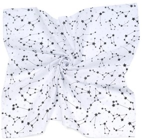 Muszlin takaró/ pelenka + mini pelenka Galaxie, szürke/fehér